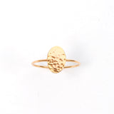 Hammered Oval Ring