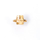 Hammered Square Ring