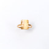 Hammered Square Ring