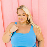 Neon Blue Necklace