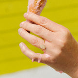 Hammered Oval Ring