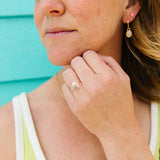 Hammered Oval Ring
