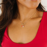 Hooking Up Charm Necklace