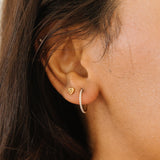 Thin Diamond Hoops