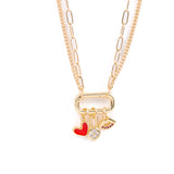 Hooking Up Charm Necklace