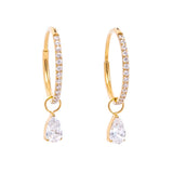 Thin Diamond Hoops