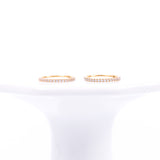 Thin Diamond Hoops