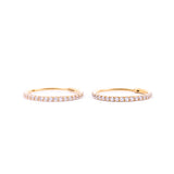 Thin Diamond Hoops