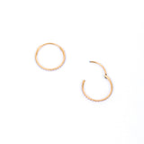 Thin Diamond Hoops