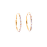 Thin Diamond Hoops
