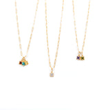 Gold Birthstone Necklace