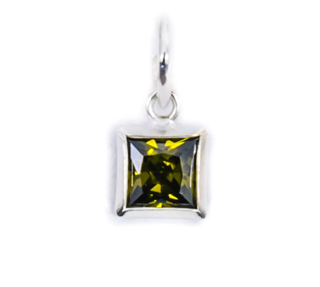 Silver Birthstone Charms