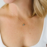 Gold Birthstone Necklace