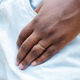 Ring Stack: Plain + Braided + Plain