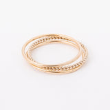 Ring Stack: Plain + Braided + Plain